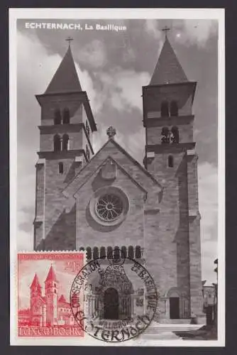 Luxemburg 514 Basilika des Hl. Willibrord Mainz selt. Maximum Karte