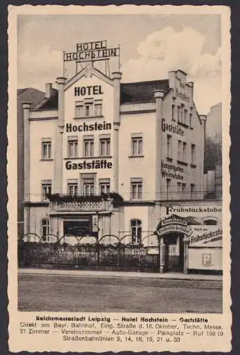 DDR MEF 262 Akademie auf Jugendstil Ansichtskarte Leipzig Hotel Kat. 85,00++