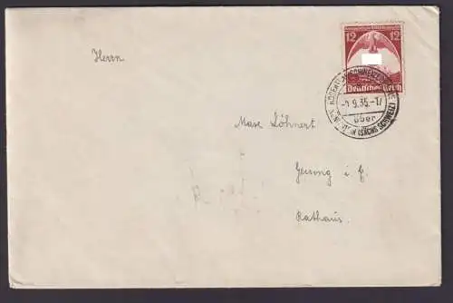 Deutsches Reich Brief Landpost Rosenthal über Königstein Sächsische Schweiz SST