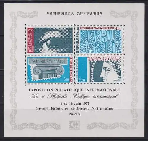 Frankreich Block 5 Philatelie Briefmarken Ausstellung ARPHILA Luxus psotfrisch