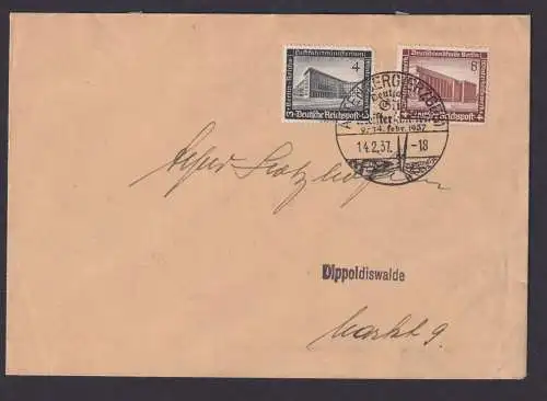 Altenberg Erzgebirge Sachsen Deutsches Reich Brief SST n. Dippoldiswalde Sachsen