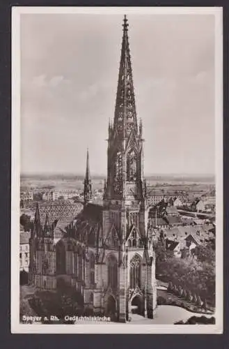 Ansichtskarte Speyer Rhein Rheinland Pfalz Gedächtniskirche
