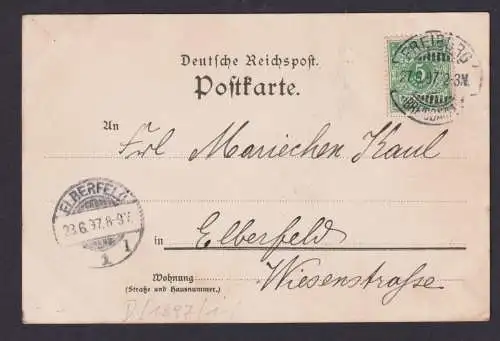 Litho Ansichtskarte Konstanz Baden Württemberg ab Freiburg n. Elberfeld