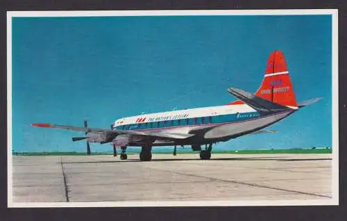 Flugpost Air Mail tolle und selt. Flugkarte TAA Super Viscount Jetliner