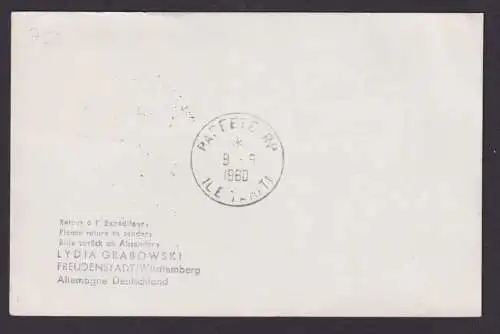 Flugpost Brief Air Mail MIF Bund Beethoven + Berlin Erstflug Air France Franz.