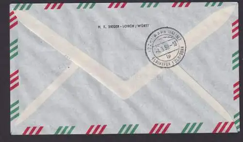 Flugpost Brief Air Mail Portugal toller Luftpostbrief Turboprop Viscount 814