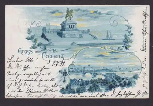 Ansichtskarte Coblenz Rheinland Pfalz n. Moselweiß