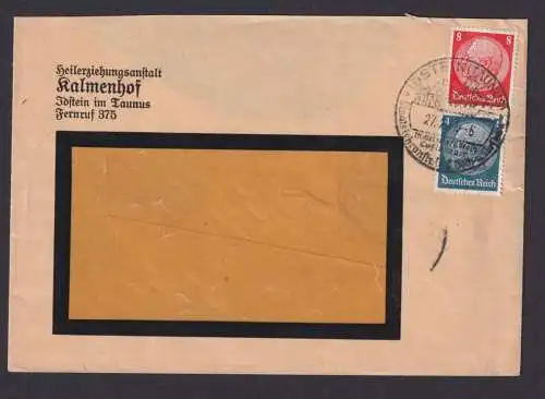 Idstein Hessen Taunus Deutsches Reich Brief SST Staatslehranstalt