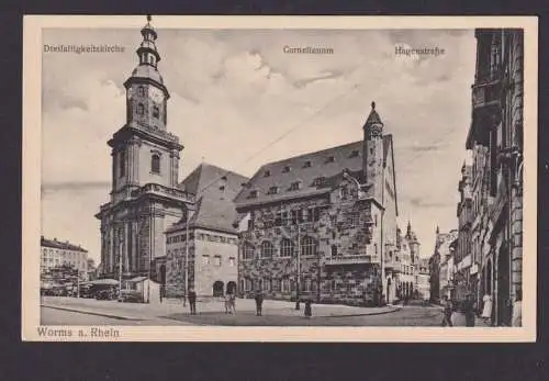 Ansichtskarte Worms a. Rhein Rheinland Pfalz Cornelianum Dreifaltigkeitskirche