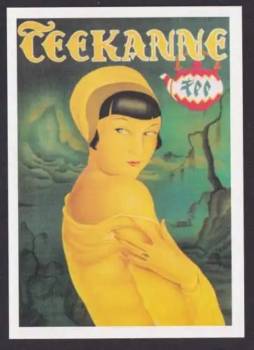 Künstler Ansichtskarte Reklame Werbung Teekanne Tee Aus der Jugendzeit der