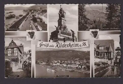 Ansichtskarte Rüdesheim Rhein Hessen n. Schortens Niedersachsen