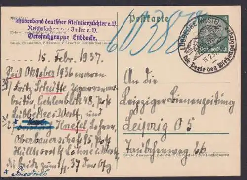 Lübbecke Westfalen Deutsches Reich Karte SST Die Perle des Wiehengebirges n.
