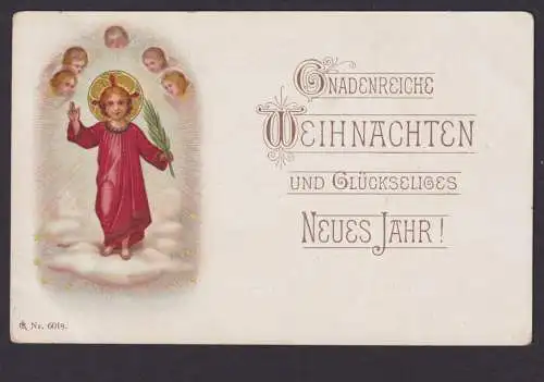 Ansichtskarte Weihnachten Neujahr ab Sigmaringen Baden Württemberg