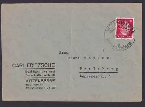 Wittenberge BZ. Potsdam Brandenburg Deutsches Reich Brief Industrie SST