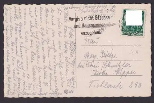 Bad Kreuznach Rheinland Pfalz Deutsches Reich Ansichtskarte Postsache SST Vergiß