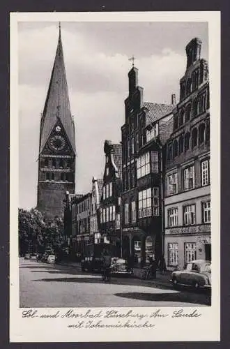 Ansichtskarte Lüneburg Niedersachsen Solbad Moorbad Am Sande Johanniskirche
