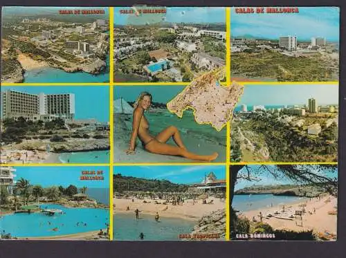 Ansichtskarte Reise Urlaub Mallorca Spanien Insel Versch. Ansichten n. Belgien