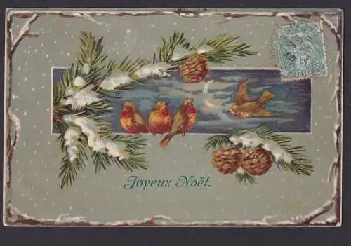 Ansichtskarte Weihnachten Joyeux Noel ab Ivry Frankreich