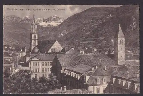 Ansichtskarte Bolzano Bozen Italien Chiesa Parrocchiale Dolomiten Gebirge