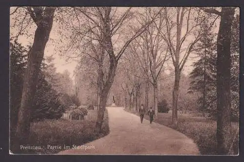 Ansichtskarte Prenzlau Brandenburg Stadtpark 22.09.1924 Deutsches Reich