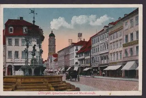 Ansichtskarte Göttingen Niedersachsen Gänselieselbrunnen Weenderstrasse