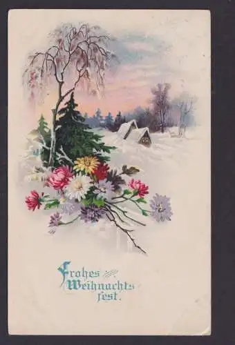 Ansichtskarte Künstlerkarte Weihnachtsgruß ab Breitendorf Sachsen