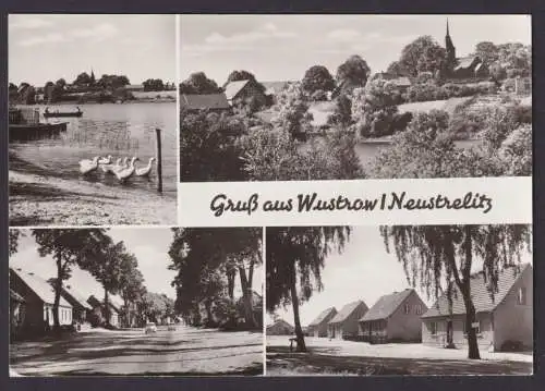 Ansichtskarte Wostrow Neustrelitz Mecklenburg Vorpommern Versch. Ortsansichten