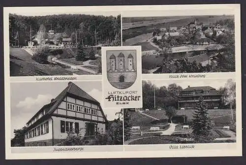 Ansichtskarte Hutzacker Niedersachsen Elbe Fluss Kurhotel Waldfrieden Villa