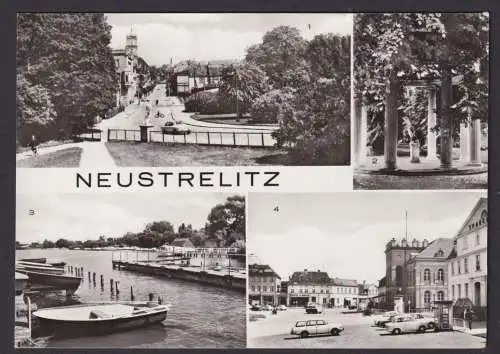 Ansichtskarte Neustrelitz Mecklenburg Vorpommern Gutenbergstrasse Tempel im