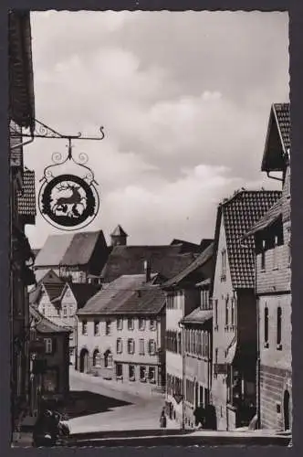 Ansichtskarte Beerfelden Odenwald Hessen Marktstrasse n. Hamburg SST