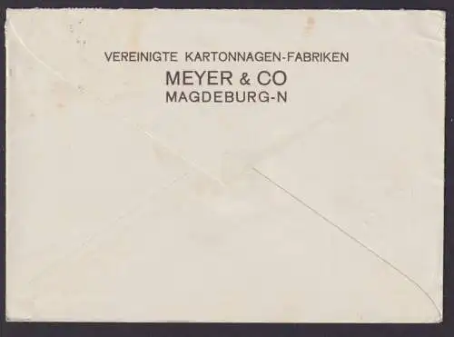Magdeburg Sachsen Anhalt Deutsches Reich Brief SST Fußgänger Verkehrszeichen