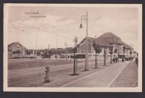 Ansichtskarte Darmstadt Hessen Hauptbahnhof n. Ottersberg