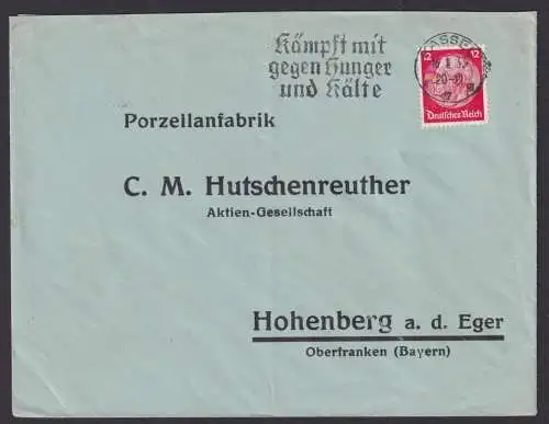 Kassel Hessen Deutsches Reich Briefe SST Kämpft mit gegen Hunger und Kälte n.