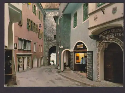 Ansichtskarte Meran Italien Südtirol Altstadt Bozener Tor Reklame Willy Wiemann