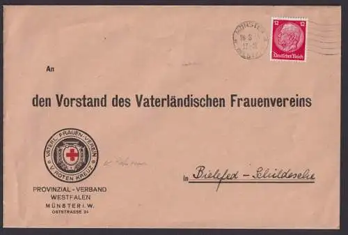 Münster NRW Deutsches Reich Briefe ab Provinzialverband Westfalen an Vorstand d.