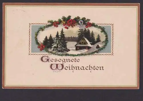 Ansichtskarte Weihnachten ab Tahlheim Sachsen n. Wildenfels