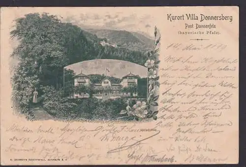 Ansichtskarte Dannenfels Rheinland Pfalz Bayerische Pfalz Kurort Villa