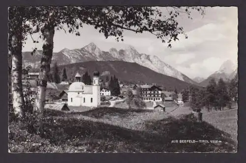 Ansichtskarte Seefeld Österreich Tirol Ortsansicht mit Gebirgspanorama