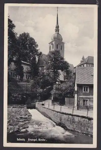 Ansichtskarte Sebnitz Sachsen Evangelische Kirche n. Dresden