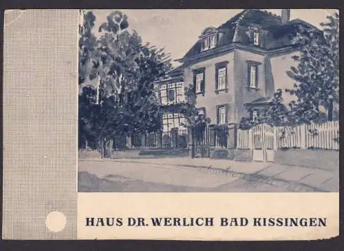 Ansichtskarte Bad Kissingen Bayern Haus v. Dr. Werlich