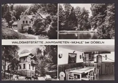Ansichtskarte Döbeln Sachsen Gastronomie Waldgaststätte Margareten Mühle