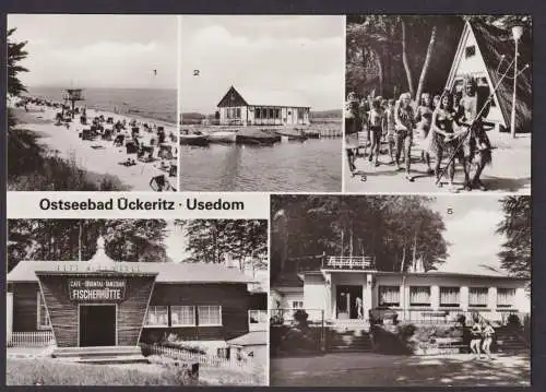 Ansichtskarte Ückeritz Usedom Mecklenburg Vorpommern Ostseebad Strandklause