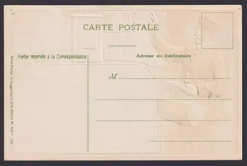 Ansichtskarte Künstlerkarte Briefträger Briefverteilung Briefmarken
