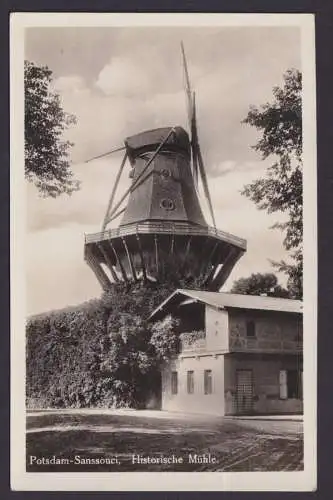 Ansichtskarte Potsdam Sanssouci Brandenburg Historische Mühle ab Berlin