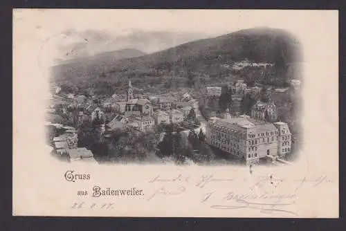 Ansichtskarte Badenweiler Baden Württemberg Gesamtansicht n. Lahr Baden