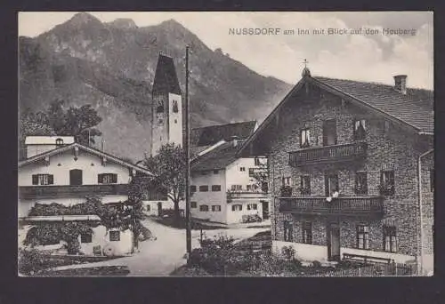 Ansichtskarte Nussdorf a. Inn Bayern Heuberg n. Schliersee Verlag August Zerle