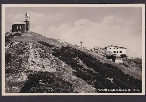 Ansichtskarte Hochfelln Bayern Kirche und Wohnhaus n. Isen Bayern