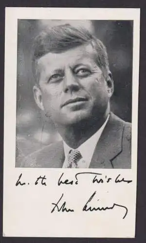 Fotokarte John F. Kennedy Amerikanische Präsident