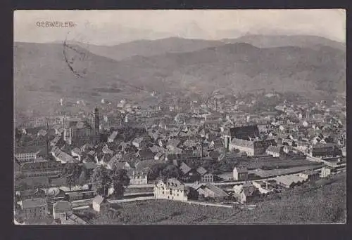 Ansichtskarte Gebweiler Frankreich Luftbild Totalansicht n Gengenbach