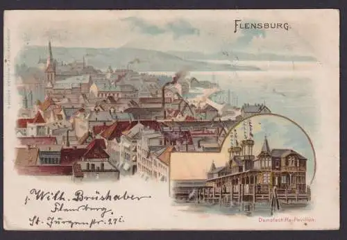 Ansichtskarte Flensburg Schleswig Holstein Künstlerkarte Verlag Kunstanstalt J.
